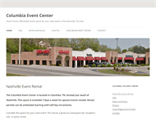 Tablet Screenshot of columbiaeventcenter.com